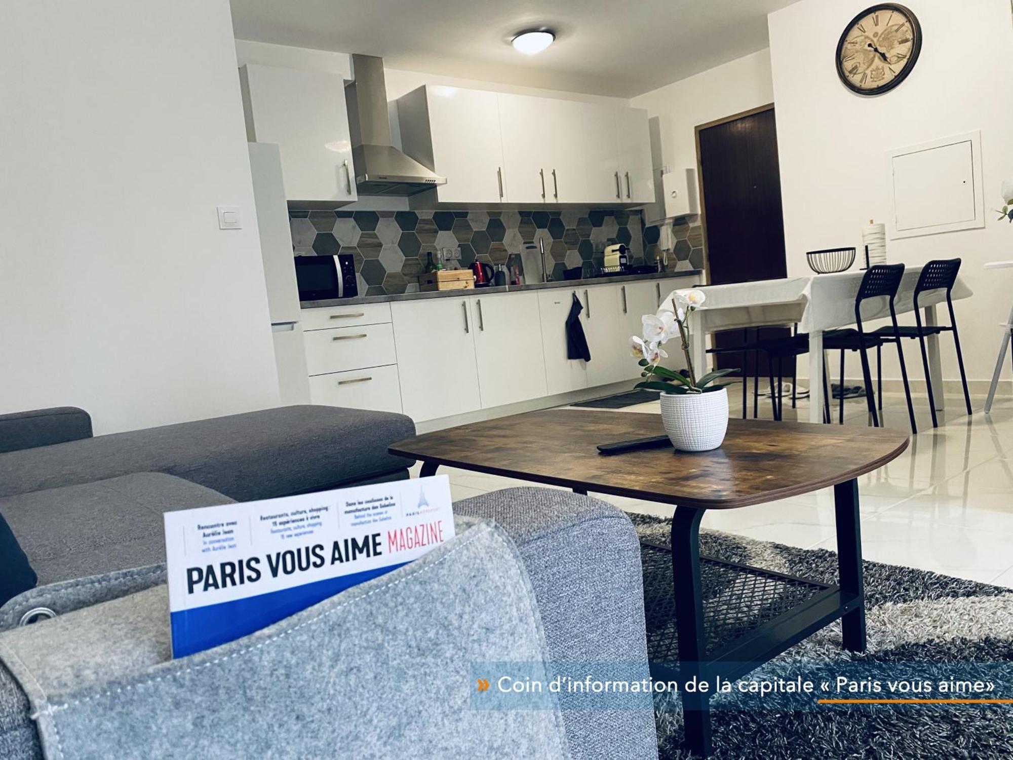 Appartement Parisien Neuf, Moderne Avec Une Grande Salon, 2 Chambres, 4 Lits, Parking Gratuit, 15Min De Paris Et 13 Min Aeroport Orly Витри сюр Сен Екстериор снимка