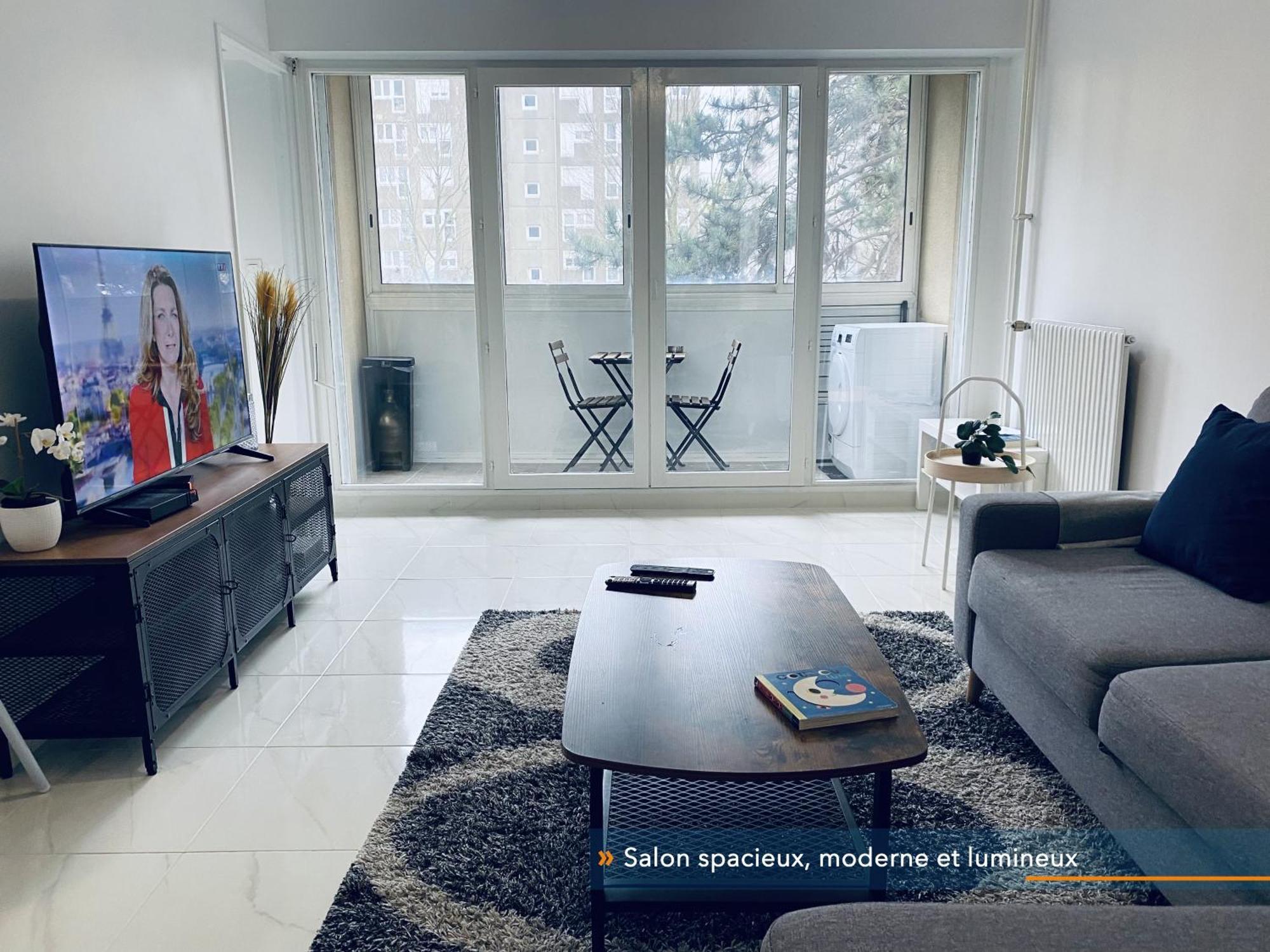 Appartement Parisien Neuf, Moderne Avec Une Grande Salon, 2 Chambres, 4 Lits, Parking Gratuit, 15Min De Paris Et 13 Min Aeroport Orly Витри сюр Сен Екстериор снимка
